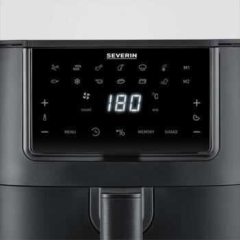 Severin karstā gaisa friteris FR 002462, 7l, 1700W, 12 režīmi, melns, skārienvadība, 11 automātiskās programmas, atmiņas funkcija (FR 002462)