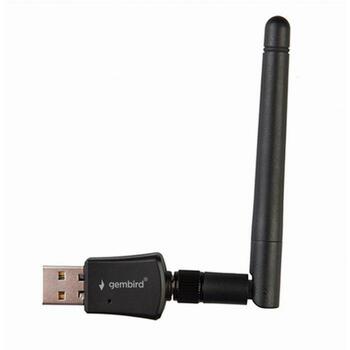 Gembird USB bezvadu adapteris WNP-UA300P-02, 300 Mbit/s, 802.11b/g/n, ārējā antena, WPA/WPA2 šifrēšana (WNP-UA300P-02)