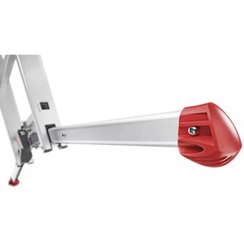 Hailo S100 ProfiLOT 039309507, kombinējamās kāpnes, alumīnijs, 2x9+1x8 pakāpieni, 150kg, 658cm, LOT sistēma (039309507)