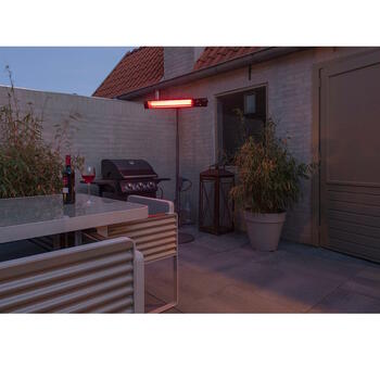 Eurom Golden 1500 Shadow инфракрасный уличный обогреватель для террасы 1500W IP65 пульт управления до 20m2 чёрный (334425)