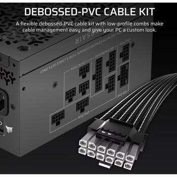 Corsair RM750x SHIFT CP-9020298-EU, 750W, ATX12V 3.1/EPS12V, 140mm ventilators, pilnībā modulārs, melns (CP-9020298-EU)