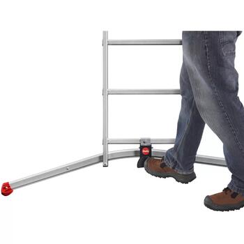 Hailo S100 ProfiLOT 039306507, kombinējamās kāpnes, alumīnijs, 2x6+1x5 pakāpieni, 150kg, 470cm, LOT sistēma (039306507)
