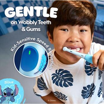 Oral-B электрическая зубная щетка iO Stitch, 6 лет+, 3 режима, 1 насадка, дорожный чехол, зарядная база, литий-ионный аккумулятор (iO Stitch)