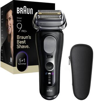 Braun bārdas skuveklis 9600s Series 9 PRO+, 60 min, 100-240 V, 5 asmeņi, mitrs un sauss, mazgājams, trimmeris, displejs (9600s)