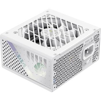 Gamemax barošanas bloks GS 850G WH, 850 W, SFX, balts, pilnībā modulārs, 80 PLUS Gold, 1 x 24 pin ATX, 1 x 8 pin CPU (GS 850G WH)