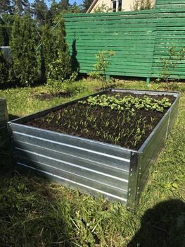 Paaugstinātā dārza dobe 1500x750x300mm, cinkota; 3075150C Klasika Garden (3075150C)