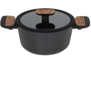Resto Katls 93187 2.6L, Diametrs 20 cm, Apaļš, Alumīnijs, 4 slāņu nelīpoša pārklājuma, Ergonomiskas rokturi, Stikla vāks (93187)