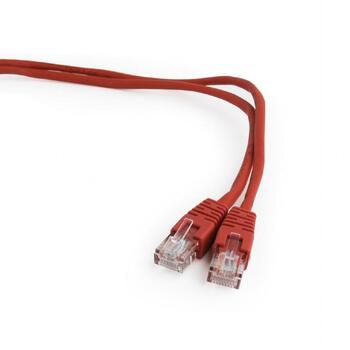 Gembird patch kabelis PP12-3M/R, 3m, sarkans, CAT5e, U-UTP, 0.05kg (PP12-3M/R)