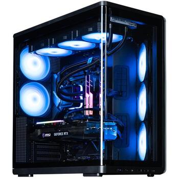 Zalman P60 BLACK, ATX Midi Tower korpuss, 5x120mm ARGB ventilatori, melns, 2xUSB 3.2, USB-C, 7 sloti (P60 BLACK)
