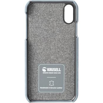 Krusell Telefona vāciņš 61467, 15,5cm, zila, zamšāda, aizmugurējais vāciņš, izgriezums kamerai, aizsardzība pret skrāpējumiem (61467)