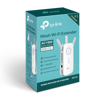 TP-Link RE550 усилитель Wi-Fi, AC1900, 600Mbps 2.4GHz, 1300Mbps 5GHz, Gigabit Ethernet, режим точки доступа (RE550)