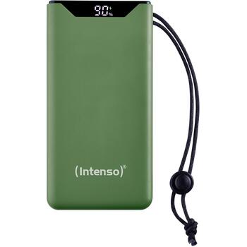 Intenso Power Bank 7332037 10000 мАч, Li-Polymer, 20 Вт, 1x USB Type-A, 1x USB Type-C, зеленый, защита от ЭСД (7332037)