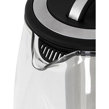 Adler Чайник CR 1290, 2200 W, 2 L, Стекло, 360° поворотная база, Автоотключение (CR 1290)