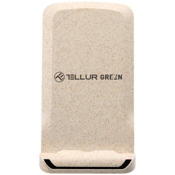 Tellur Qi беспроводное быстрое зарядное устройство TLL151311, 15W, 1м, 2 катушки, защита от перенапряжения, крем (TLL151311)