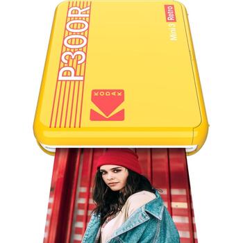 Kodak P300R Mini 3 Retro желтый, P300RY, 76,2x76,2mm, 300x300dpi, 1xКартридж, беспроводной, перезаряжаемая батарея (P300RY)