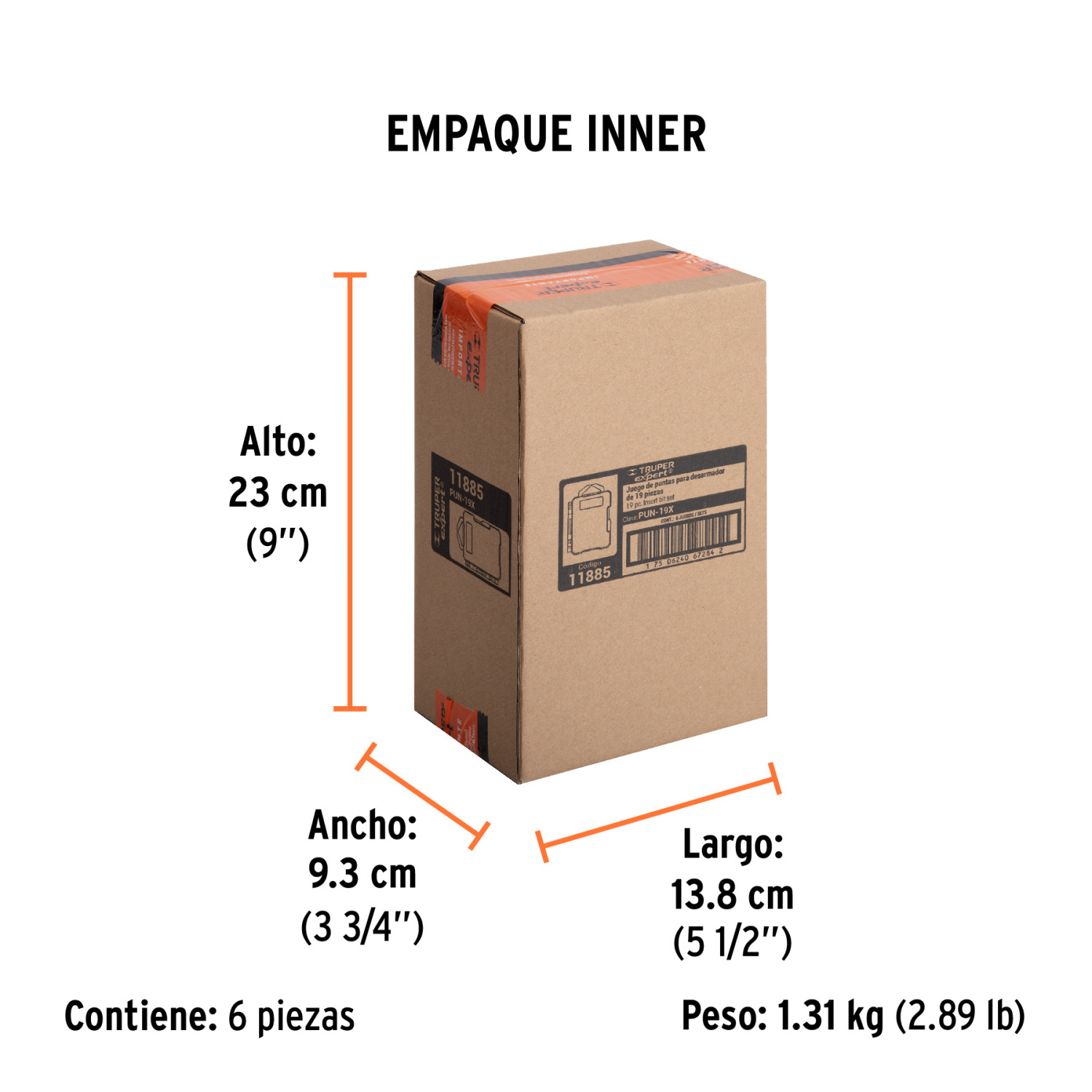 Uzgaļu komplekts, 19gab Expert® PUN-19X TRUPER (PUN-19X)