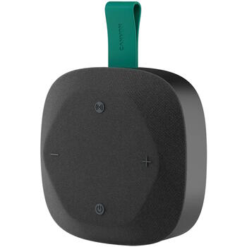 Портативная Bluetooth колонка мощностью 8 Вт и защитой от воды IPX5 HEXAGON 10 TWS Чёрная Зелёная CNE-CBTSP10BG CANYON (CNE-CBTSP10BG)