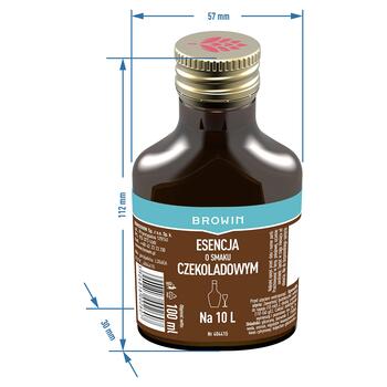 Browin Šokolādes esence 404415, 100 ml, 10 L dzēriena, ekonomiska, dziļa aromāts (404415)