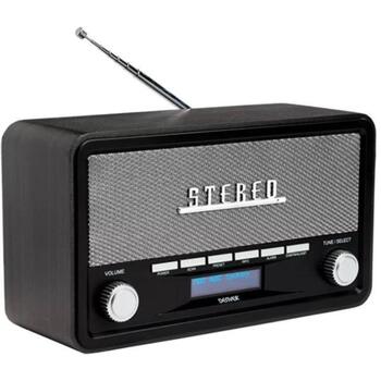 Denver Радиоприемник DAB-18 111111000510, 2x2W, Bluetooth, LCD, Будильник, 230V, 4xC батареи (111111000510)