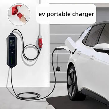 EV Charge Lādētāja Portatīvais Tipa 2 Lādētājs 5m Kabelis Regulējams 8A–16A 11 kW 3-Fāzes IP66 Melns evcharge MG11CET25 (MG11CET25)
