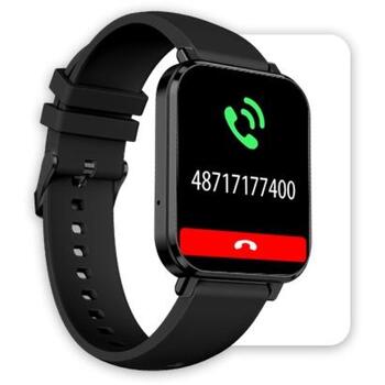 Myphone Умные часы LS SMA002670, 1,85'', 240 x 286 px, IP68, 260 мАч, 10 дней, 107 спортивных режимов, голосовой помощник (SMA002670)