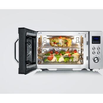 Severin Микроволновая печь MW 7777, 900 W, 1200 W гриль, 25 л, 10 уровней мощности, 8 автоматических программ (MW 7777)
