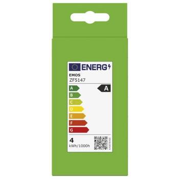 Emos LED лампочка FILAMENT A60 ZF5147, 3,8 Вт, 806 лм, 230 В, 50 000 часов, E27, теплый белый, 360°, 4 чипа (ZF5147)