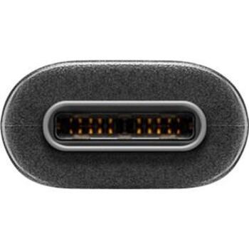 Goobay Kabelis USB-C uz Micro-USB-B 3.0 67995, 0.6 m, 5 Gb/s, 15 W, melns, apaļš, sinhronizācija un uzlāde (67995)