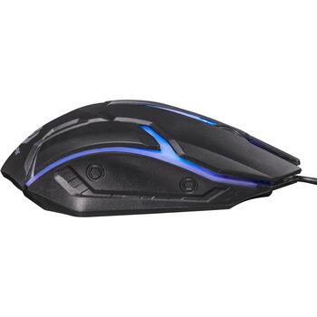 Denver Игровая мышь GMO-403 123020000020, 1000 DPI, 1,5m USB, RGB, оптический сенсор, прочная до 5 миллионов кликов (123020000020)