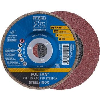 Lameļu disks PSF STEELOX 125mm P60 PFF, Pferd (512432&PFERD)