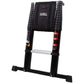 Batavia телескопическая лестница Giraffe PRO 7063670, 381 см, 460 см, 150 кг, 12 ступеней, алюминий, Soft Close, индикатор угла (7063670)