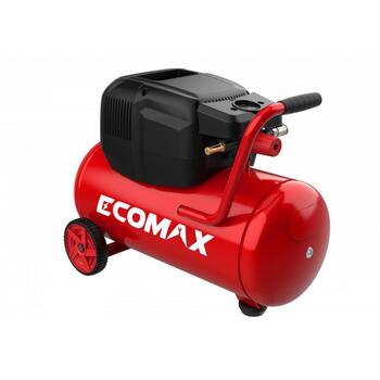 Ecomax virzuļkompresors EMX 0202484, 1300W, 24L, 220-240V, 155L/min, 8bar, bezeļļas, horizontāla tvertne, pārvietojams (0202484&EMX)