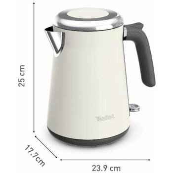 Tefal Collection KI666AE0 электрический чайник 1,7 л 2400 Вт, нержавеющая сталь, 360° основание, автоматическое отключение (KI666AE0)