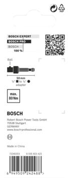 Tiecienskrūvgriežiem, akumulatoru skrūvgriežiem PRO SOCKET ADAPTER AR LODVEIDA SAVIENOJUMU BOSCH 2608522562 (2608522562)