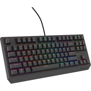 Genesis THOR 230 механическая игровая клавиатура, NKG-2076, USB, Outemu Red, 25 режимов подсветки, RGB, черный (NKG-2076)
