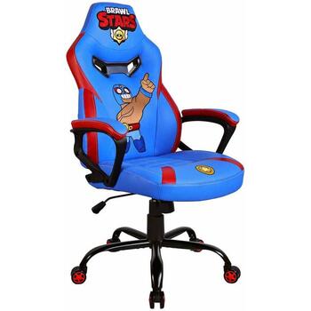 Subsonic Игровое Кресло SA5573-BS2, 125-165см, 110кг, 3 класс, синтетическая кожа, металл, 5 колес, функция качания (SA5573-BS2)
