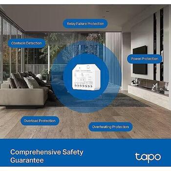 TP-Link viedais komutācijas modulis Tapo S112, 2400 MHz, 7 kanāli, AC, 150 W, 50/60 Hz, balts, Bluetooth, SmartThings (Tapo S112)