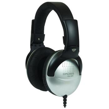 Koss Наушники UR29 195794, 100Ω, 101dB/mW, шумоподавление, складные, черный/серебристый (195794)