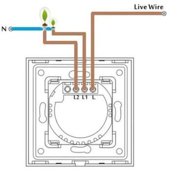 Spring Выключатель WT-201 WIFI 2gang(N&L) 1000W/G, 86mm x 86mm x 35mm, 110V – 240V AC, 5A, 1000W, -20 до 70 C (WT-201 WIFI 2gang(N&L) 1000W/G)