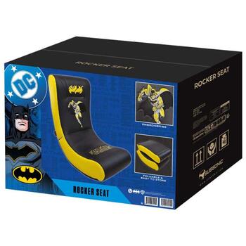 Subsonic Игровое кресло-качалка SA5729-B1, 80см, 10кг, черный/желтый, синтетическая кожа, функция качания (SA5729-B1)