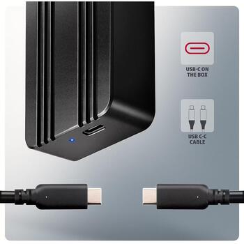 Axagon EEM2-40G внешний корпус SSD, USB4 40Gbps, M.2 NVMe, 2230-2280mm, алюминий, UASP, TRIM (EEM2-40G)
