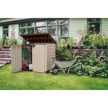 Keter Store It Out Max 29199416 dārza šķūnītis, 145,5x82x125 cm, 25,5 kg, plastmasa, eņģu vāks, dubultās durvis (29199416)