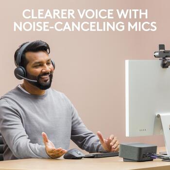 Logitech Zone Wireless 2 981-001152, bezvadu austiņas, 40mm, ANC, Bluetooth 5.2, 50m, 15h/22h, Microsoft Teams (981-001152)