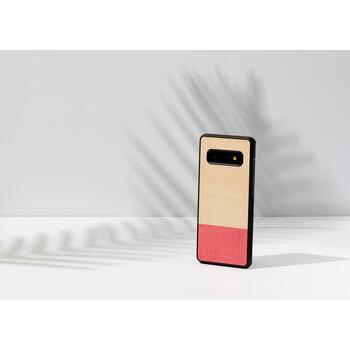 Man&Wood Чехол для смартфона M6345B, 6.4, совместим с Samsung Galaxy S10 Plus, натуральное дерево, поликарбонат (M6345B)