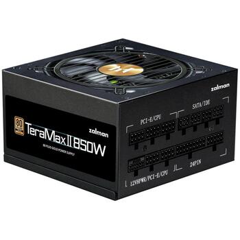 Zalman TeraMax2 ZM850-TMX2, ATX 3.0, 850W, 80+ Gold, 100-240V, 12-6A, 50-60Hz, 120mm FDB, OCP/OTP/OPP/OVP/UVP/SCP (ZM850-TMX2)