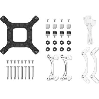 Deepcool Procesora šķidruma dzesētājs LE240 WH V2 R-LE240-WHAMMN-G-2, 240mm, 75.89cfm, 31.6dBA, 2 ventilatori, PWM atbalsts (R-LE240-WHAMMN-G-2)
