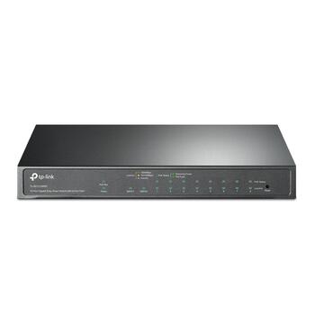 TP-LINK TL-SG1210MPE коммутатор, 9xGigabit RJ45, 1xSFP/RJ45, 8xPoE+, 123W, 20Gbps, VLAN, без вентилятора (TL-SG1210MPE)