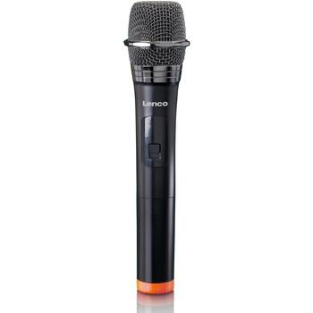 Lenco беспроводной микрофон MCW-011BK, 863.5 MHz, 15м, 6.3mm jack mono, динамический, 130dB, черный (MCW-011BK)