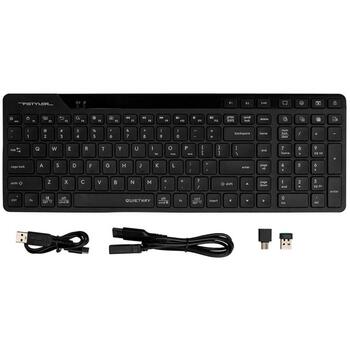 A4Tech Fstyler клавиатура A4TKLA47726, 2,4GHz, Bluetooth, 10м, черный, мембранная, 12 мультимедийных клавиш (A4TKLA47726)