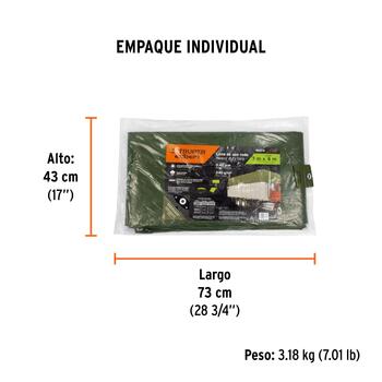 Pelēks brezents Extreme 3х4m, 240g/m2 LT-34X TRUPER (LT-34X)